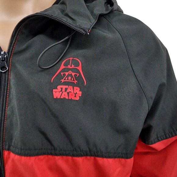 Disney Parks Star Wars Darth Vader Hooded Windbreaker Mens Small - Picture 2 of 10